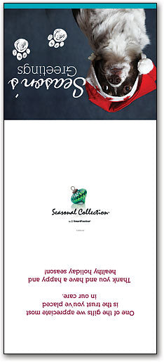 Pets of the Season Greeting Card with Tri-Fold Calendar