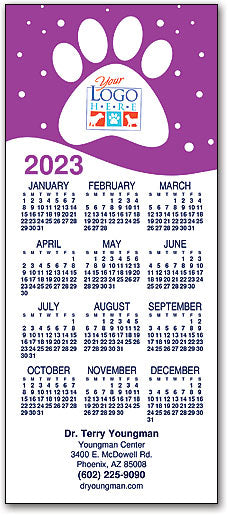 Paw Dots Promotional Calendar