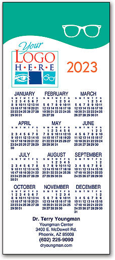 Coloured Glasses Promotional Calendar