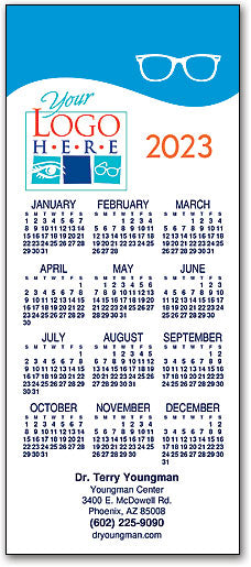 Coloured Glasses Promotional Calendar