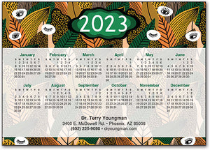 Jungle Eyes Calendar Magnet