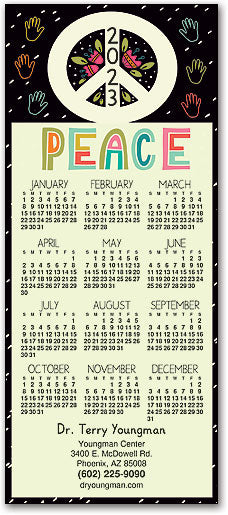 Peace Hands Promotional Calendar