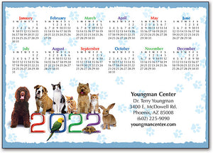 Exotic Pets Calendar Postcard