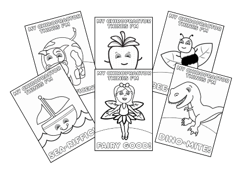 Chiropractic Colouring in Sheets