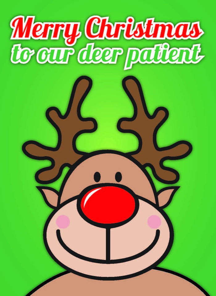 Deer Patient Postcard