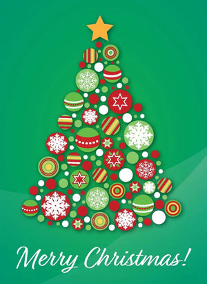 Merry Christmas - Bauble tree collection (Green)