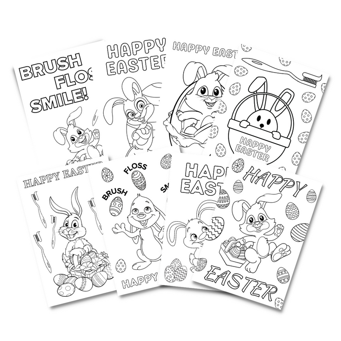 Dental Easter Colouring Sheets