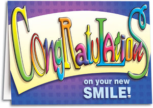 Congratulations on Your New Smile Folding Card