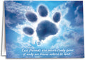 A Paw in the Clouds Sympathy Folding Card