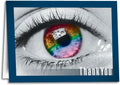 Rainbow Iris Thank You Folding Card