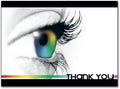 Colorful Eye Thank You Folding Card