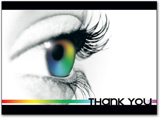 Colorful Eye Thank You Folding Card