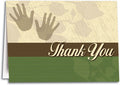 Cream and Green with Healing Hands Folding Card
