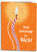 Birthday is Back Folding Card