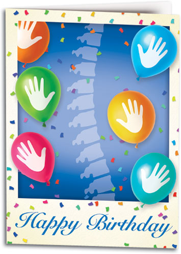 Chiropractic Celebration Folding Card