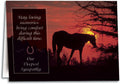 Golden Sunset Sympathy Customisable Folding Card