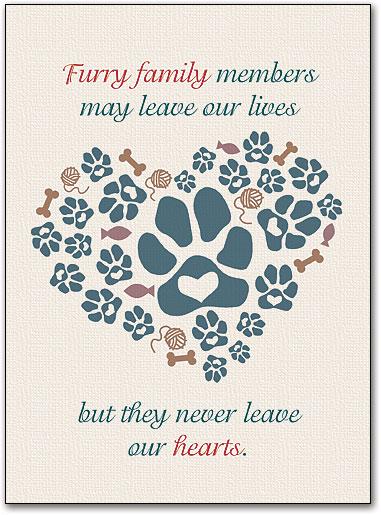 Furry Friends are Family customisable Folding Card
