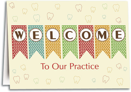 Mini Flags Welcome Folding Card