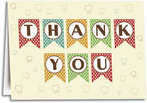 Mini Flags Thank You Folding Card