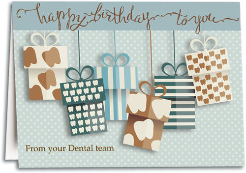 Dental Gifts Birthday Folding Card