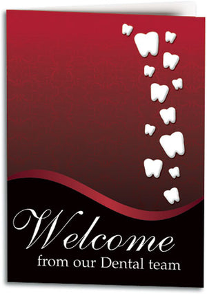 Tooth Cascade Welcome Folding Card