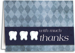 Teeth Tiles Thank You Folding Card