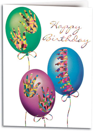 Graphic Balloons Folding Card