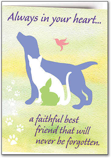 Always In Your Heart Customisable Folding Card