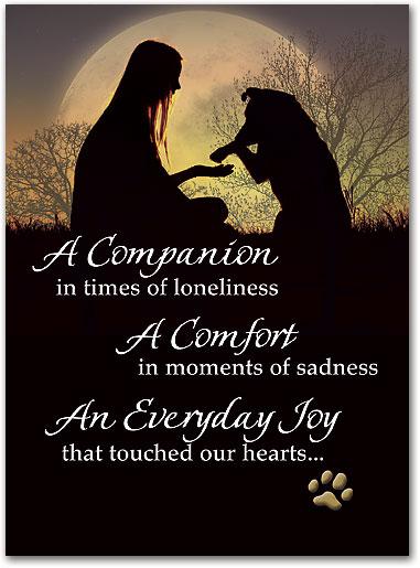 Loyal Companion customisable Folding Card