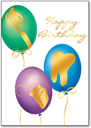 Dental Balloons Folding Card