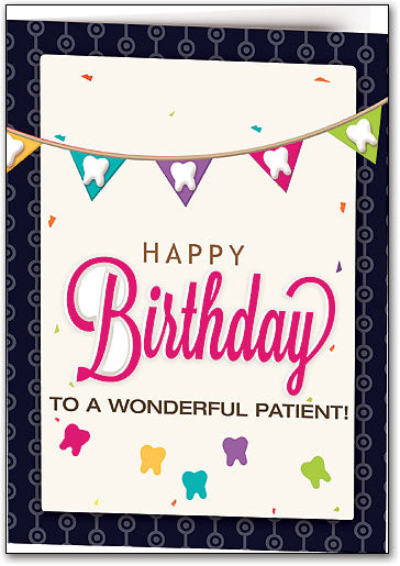 Banner of Bliss Birthday Folding Card
