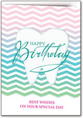 Birthday Chevrons Folding Card