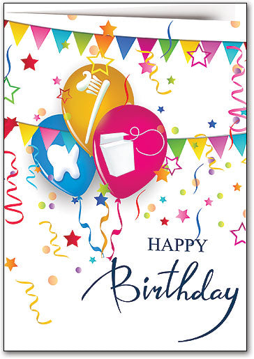 Starfetti Smiles Birthday Folding Card