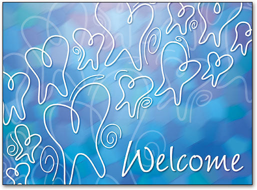 Loopy Teeth Welcome Folding Card