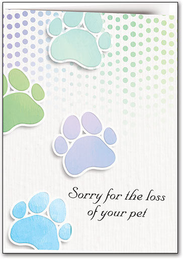 Paw Print Memories customisable Folding Card