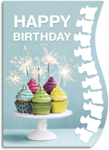 Birthday Fireworks Die Cut Folding Card