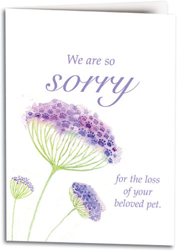 Delicate Paws customisable Folding Card