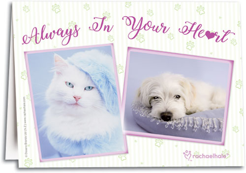 Pensive Pets Folding Card