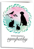 Wishes In Watercolor customisable Folding Card