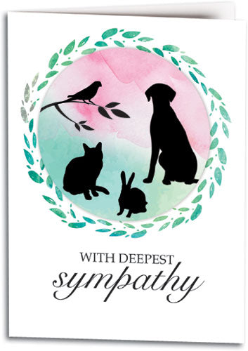 Wishes In Watercolor customisable Folding Card