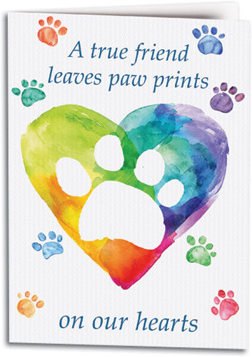Watercolor Remembrance customisable Folding Card