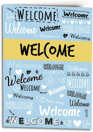 Pleasant Words Welcome Folding Card