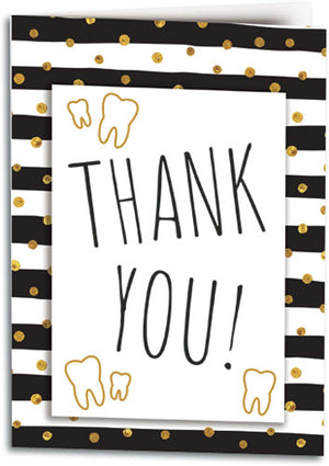 Touch of Gold Smiles Thank You Folding Card