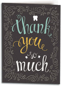 Decorative Swirls Thank You Folding Card