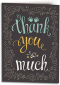 Swirls Of Joy Thank You Folding Card