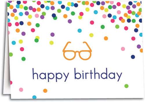Birthday Speckles Folding Card