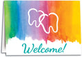 Color Wash Welcome Folding Card