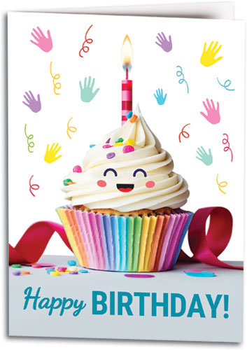Cheerful Cupcake Folding Card