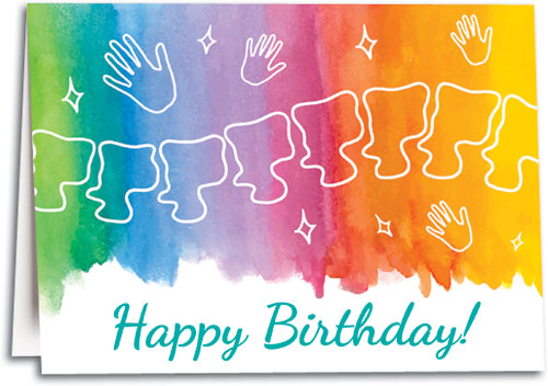 Color Wash Chiro Folding Card