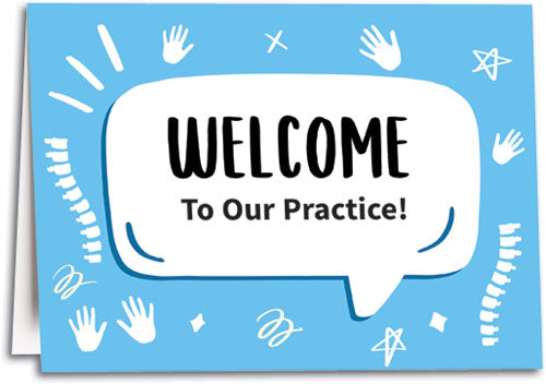 Word Bubble Welcome Folding Card